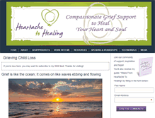 Tablet Screenshot of heartachetohealing.com